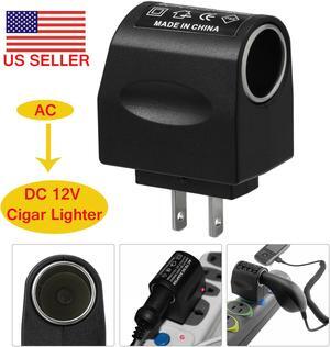110V-240V AC Wall Power To 12V DC Car Cigarette Lighter Converter Socket Adapter