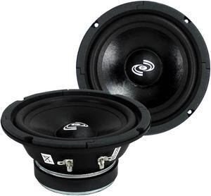 2   PDMR6 6.5" 600W Car Mid Bass MidRange Woofer Audio Speakers 8 Ohm Black