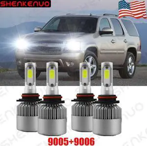 4x LED Headlight Bulbs Kit For 1994-98  C/K Pickup Silverado Suburban Tahoe
