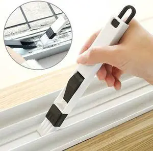Hand-held Tools Window Track Cleaning Brushes with Dustpan Gap Groove Computer Keyboard Cleaning Tools Door Track Corner Cleaner Mini Broom Dust Collector Fit in Small Places