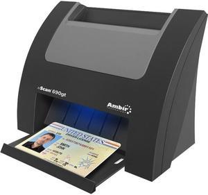 Ambir nScan 690gt DS690GT-AS Card Optical Resolution - up to 600dpi Duplex ID Card Scanner with AmbirScan