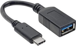 TRIPP LITE U428-C6N-F USB C TO USB-A CABLE 3.1 5 GBPS USB-IF CERT USB TYPE C M/F 6IN.