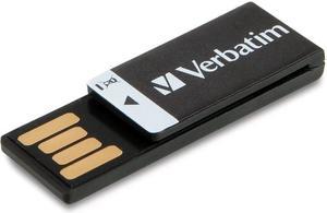 VERBATIM AMERICA, LLC 16GB CLIP-IT USB FLASH DRIVE - BLACK 43951