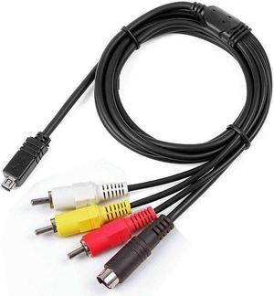 AV A/V TV Video Audio Cable Cord Lead For  Handycam DCR-HC96/e DCR-DVD304 e