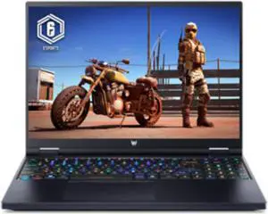 Acer Predator Helios 16 PH16-71 Laptop (2023) | 16" 1920x1200 FHD+ | Core i7 - 13700HX - 512GB SSD Hard Drive - 16GB RAM - Nvidia GeForce RTX 4050 | 16 cores @ 5 GHz - 6GB GDDR6 Win 11 Home Black