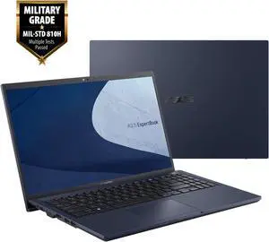 Asus ExpertBook B1 15 B1500 Laptop (2022) | 15.6" 1920x1080 FHD | Core i5 - 1135G7 - 2TB SSD Hard Drive - 8GB RAM | 4 cores @ 4.2 GHz Win 10 Pro Black