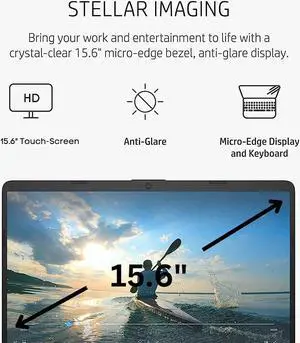 HP 15-DY300 Laptop | 15" 1366x768 HD | Core i5 - 1135G7 - 1TB SSD Hard Drive - 32GB RAM | 4 cores @ 4.2 GHz Win 11 Home Black