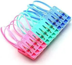 12Pcs Clothes Peg Clip Pins,Multicolor Rope Clip Hanging Clothes line Windproof Hanger Sock Clothes Drying Peg PP Plastic Clips Hooks 12Pcs Clothes Peg Clip Pins,Multicolor Rope Clip Hanging Clothes line Windproof Hanger Sock Clothes Drying Peg PP Plastic Clips Hooks