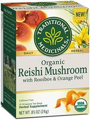 Organic Reishi Mushroom with Rooibos & Orange Peel Tea (Pack of 6)