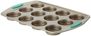 Cucina Nonstick 12-Cup Muffin Tin With Grips / Nonstick 12-Cup Cupcake Tin With Grips - 12 Cup, Brown