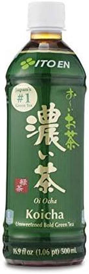 Oi Ocha Unsweetened Bold Green Tea, 16.9 Fluid Ounce (Pack of 12), Unsweetened, 0 Calories