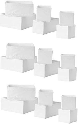 Skubb Storage Box,drawer Organizer,multiuse SET OF 18, White