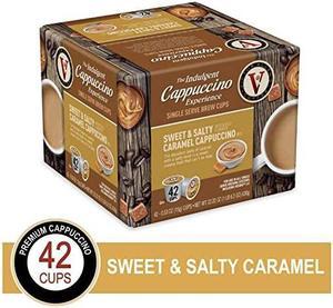s Coffee Sweet and Salty Caramel Cappuccino, Flavored Coffee, 42 Count Single Serve Coffee Pods for Keurig K-Cup Brewers