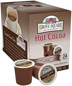 Hot Cocoa Dark Chocolate, 24 Single Serve Cups