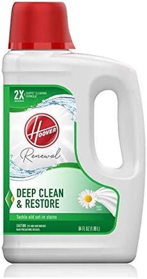 Renewal Deep Cleaning Carpet Shampoo, Concentrated Machine Cleaner Solution, 64oz Formula, AH30924, White