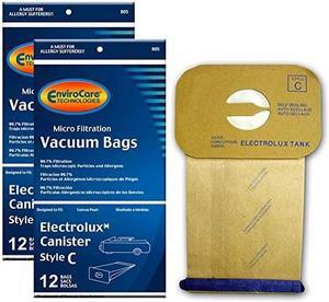 Replacement Micro Filtration Vacuum Cleaner Dust Bags Made to fit Vacuum Bags for Electrolux Canisters Style C 24 Pack