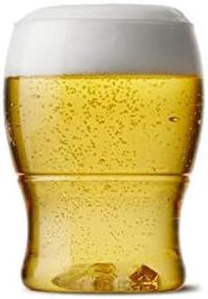 POP 7oz Pint Mini SET OF 12, Recyclable, Unbreakable & Crystal Clear Plastic Beer Glasses