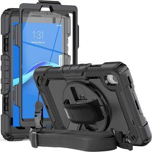 Case for Lenovo Tab M8 HD TB8505F TB8505X  Smart Tab M8 TB8505FS Tab M8 FHD TB8705F with Pen Holder Screen Protector  Three Layer Durable Rubber Case WStand Hand Strap Shoulder Strap