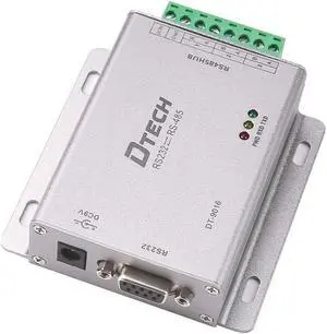 DTECH Industrial Grade RS232 to RS485 Serial Converter 3 Channel RS-485 Expansion Hub with 600W Surge Protection TX RX LEDs Power Adapter Terminal Block DTECH Industrial Grade RS232 to RS485 Serial Converter 3 Channel RS-485 Expansion Hub with 600W Surge Protection TX RX LEDs Power Adapter Terminal Block