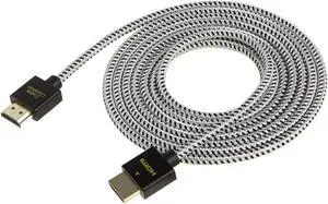 Ultra Thin HDMI Cable Male to Male, CableCreation 10ft HDMI 2.0 High-Speed Slim Low Profile Cable, Support 3D, 4K@60Hz, Audio Return Channel(ARC) for PS4, PS5, X-Box, Nintendo Switch etc, Braided, 3M