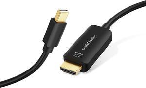 Mini DisplayPort to HDMI Cable 4K@60Hz HDR, CableCreation 6ft Thunderbolt 2 (Mini DP) to HDMI Cable Compatible with Surface Pro/Dock/Book, MacBook Air/Pro, iMac, Monitor, HDTV, Projector & More
