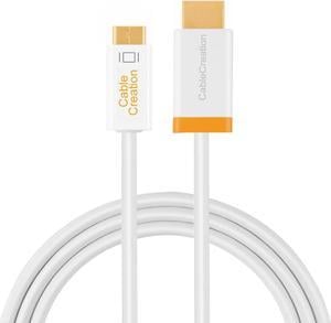 CableCreation Mini-DVI to HDMI Adapter Cable, Mini DVI 6ft in White for Macintosh