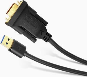 CableCreation USB 3.0 to VGA Cable 6 Feet, USB to VGA 15 Pin Adapter Cord 1080 P @ 60Hz, Monitor Display Video Converter ONLY Supports Windows 10/8.1/8/7, Black