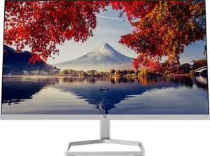 HP M24f FHD 24" 1920 x 1080 IPS Monitor Display 5ms GtG 1000:1 - 300 nits, On-screen controls, AMD FreeSync Low blue light mode; Anti-glare, VGA, HDMI - Silver