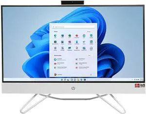 HP 24-CB1021 23.8" FHD VA LED All-in-One PC AMD Ryzen 3 5425U 2.7 GHz up to 4.1 GHz 8GB DDR4-3200 RAM 256GB PCIe NVMe M.2 SSD AMD Radeon Graphics Windows 11 Home - 577N0AA