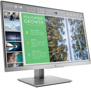 HP EliteDisplay E243 23.8" FHD Monitor 5 ms 16:9 Aspect Ratio 250 cd/m², HDMI, VGA Tilt and Height Adjustable, Pivot, Swivel Stand - 1FH47AA