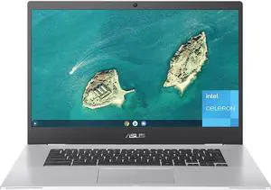 Asus Chromebook CX1500CNA-SS44F-B 15.6" FHD 1920x1080 LED Laptop Intel Celeron N3350 1.1 GHz up to 2.4 GHz Dual Core 4GB LPDDR4 64GB eMMC Intel HD Graphics 500 Chrome OS