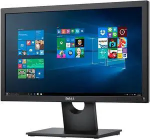 Dell E1916HV 18.51" 60 Hz LCD TN Monitor 200 cd/m² Brightness 600:1, 5 ms Response Time 5°/+21° Tilt Angle Antiglare VGA VESA Mountable - E1916HV