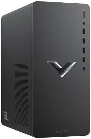 HP Victus 15L TG02-0325m AMD Ryzen 5 5600G 3.9 GHz up to 4.4 GHz 8GB DDR4 256GB PCIe NVMe M.2 SSD AMD Radeon Graphics Windows 11 Home Gaming Desktop, Mica Silver - 59A32AV-V136