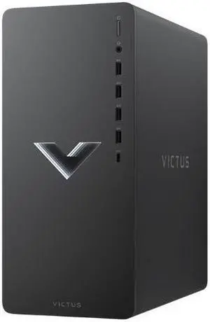 HP Victus 15L TG02-0325m AMD Ryzen 5 5600G 3.9 GHz up to 4.4 GHz 8GB DDR4 512GB SSD AMD Radeon RX 6400 Windows 11 Home Gaming Desktop, Mica Silver - 59A32AV-V135