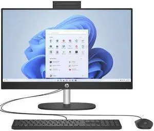 HP 24-cr0000m 23.8" FHD IPS AMD Athlon Gold 7220U 2.4 GHz up to 3.7 GHz 8GB RAM 256GB SSD AMD Radeon Graphics Windows 11 Home All-in-One Desktop, Black - 947R4AV-V005
