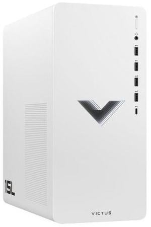HP Victus 15L TG02-0325m AMD Ryzen 5 5600G 3.9 GHz up to 4.4 GHz AMD Radeon RX 6400 8GB DDR4 256GB PCIe NVMe M.2 SSD Windows 11 Home Gaming Desktop, White - 59A32AV-V084