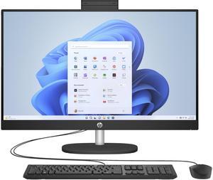 HP 27-CR0000T 27" FHD IPS Intel Core i3-1315U 1.2 GHz up to 4.5 GHz 8GB DDR4-3200 RAM 256GB NVMe M.2 SSD Intel UHD Graphics Windows 11 Home All-In-One Desktop, Black - 946D3AV-V029