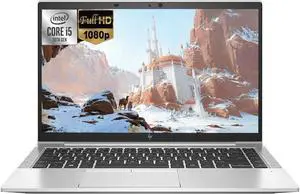 HP EliteBook 840 G7 14" FHD IPS Intel Core i5-10310U 1.6 GHz up to 4.4 GHz 16GB DDR4 256GB SSD Intel UHD Graphics Backlit KB, FP Reader, Windows 11 Home Laptop, Silver - 20V17UC-I931