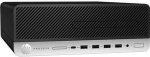 HP ProDesk 600 G5 SFF Intel Core i7-9700 3.0 GHz up to 4.8 GHz 8GB DDR4-2666 SDRAM 256GB PCIe NVMe TLC M.2 SSD Intel UHD Graphics 630 Windows 11 Pro Desktop, Black - 8VA44UP-I101