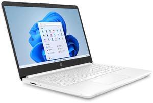 HP 14-dq3102ds 14" Intel Pentium Silver N6000 1.1 GHz up to 3.3 GHz 4GB DDR4 128GB PCIe NVMe M.2 SSD Intel UHD Graphics Windows 11 Home in S mode Laptop, White - A97XQUA
