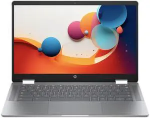 HP Chromebook Plus x360 14bt-cd000 14" FHD IPS Intel Core i3-N305 0.8 GHz up to 3.8 GHz 8GB RAM 256GB SSD Intel UHD Graphics ChromeOS Laptop, Gray, Minor Scratches and Dents