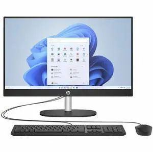 HP 24-CR0000A 23.8" FHD IPS AMD Athlon Gold 7220U 2.4 GHz up to 3.7 GHz 8GB RAM 256GB SSD AMD Radeon Graphics Windows 11 Home All-in-One Desktop, Black - 947R4AV-V002