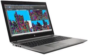 HP ZBook 15 G5 Mobile Workstation 15.6" FHD Intel Core i7 8850H 2.6GHz up to 4.3GHz 8GB DDR4 512GB SSD NVIDIA Quadro P1000 Windows 11 Pro Laptop, Gray - 5UG89UC-I001