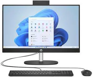 HP 24-CR0000I 23.8" FHD IPS Intel Core i3-1315U 1.2 GHz up to 4.5 GHz 8GB DDR4 256GB PCIe NVMe M.2 SSD Intel UHD Graphics Windows 11 Home All-in-One Desktop, Black - 945Z6AV-V001