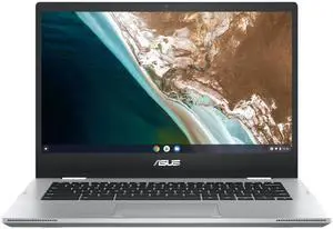ASUS Chromebook Flip CX1 14.0" FHD Intel Celeron N4500 1.1 GHz up to 2.8 GHz 8GB RAM 64GB eMMC Intel UHD Graphics ChromeOS Laptop, Silver - CX1400FKA-DS84FT