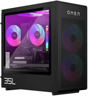 HP OMEN 35L GT16-0000m AMD Ryzen 7 8700G 4.2 GHz up to 5.1 GHz 32GB DDR5 1TB SSD AMD Radeon RX 7600 Windows 11 Home Gaming Desktop, Black - 9X560AV-V005