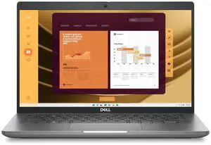 Dell Latitude 5450 14" FHD IPS Touch Intel Core Ultra 5 135U vPro 1.60 GHz up to 4.40 GHz 16GB DDR5 512GB SSD Intel Graphics FP Reader, NO OS, Gray New Damaged Box - 5450Ultra5