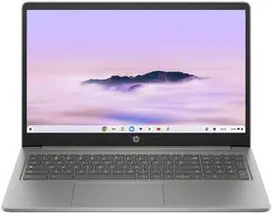 HP Chromebook 15a-nb0033dx 15.6" FHD Intel Core i3-N305 1.80 GHz up to 3.8 GHz 8 GB 128 GB UFS Intel UHD Graphics ChromeOS Laptop, Silver, Minor Scratches and Dents - 8D616UA