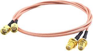 2pcs SMA Male to SMA Female RF Coaxial Cable Antenna Extender Cable Adapter RG316 Coax Jumper Connector20 inches
