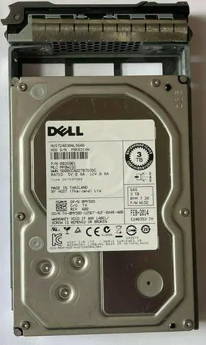 (NOT FOR HOME PC!) MY58D 0MY58D DELL 3TB 7.2K 6G 64MB Cache 3.5" SAS HDD Hard Drive HUS724030ALS640